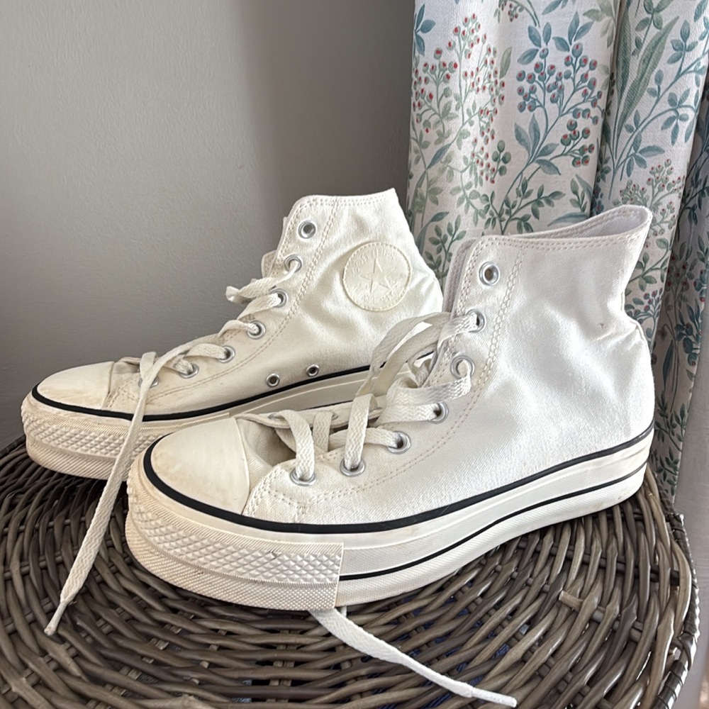 White High-Top Sneakers
